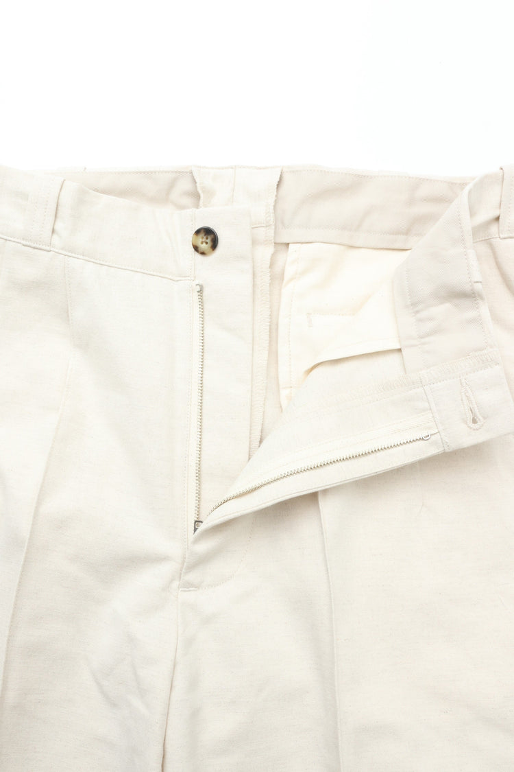 OLD JOE BRAND FRONT TUCK ARMY TROUSER NATURAL