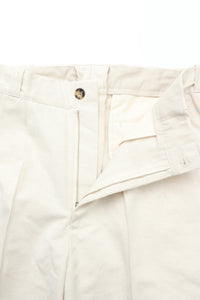 OLD JOE BRAND   FRONT TUCK ARMY TROUSER NATURAL