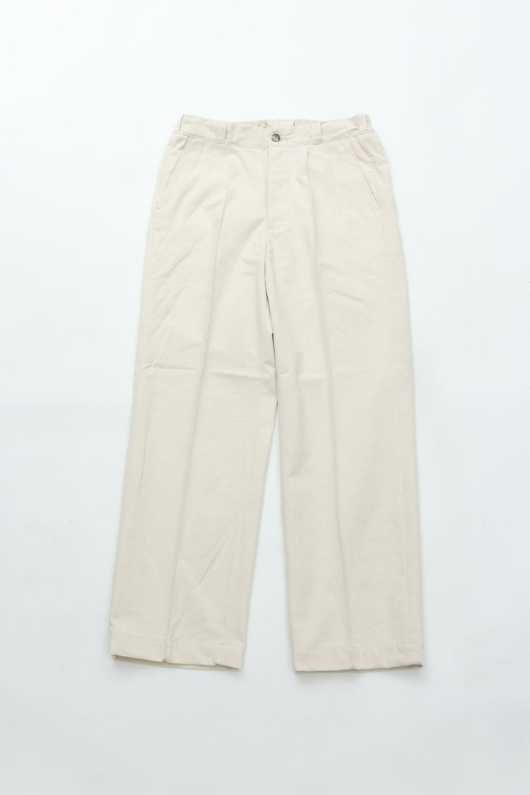 OLD JOE BRAND FRONT TUCK ARMY TROUSER NATURAL