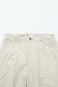 OLD JOE BRAND   FRONT TUCK ARMY TROUSER NATURAL