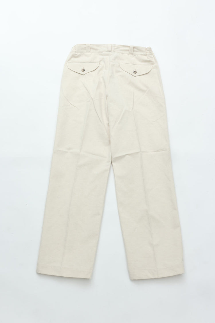OLD JOE BRAND FRONT TUCK ARMY TROUSER NATURAL
