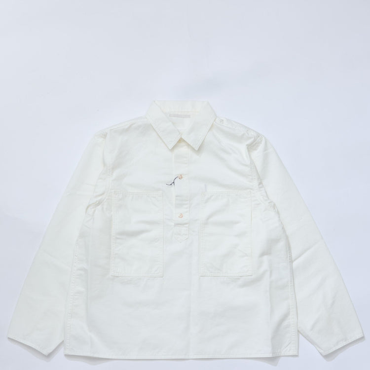 HATSKI / Pullover Work Shirt HTK-24030 WHITE