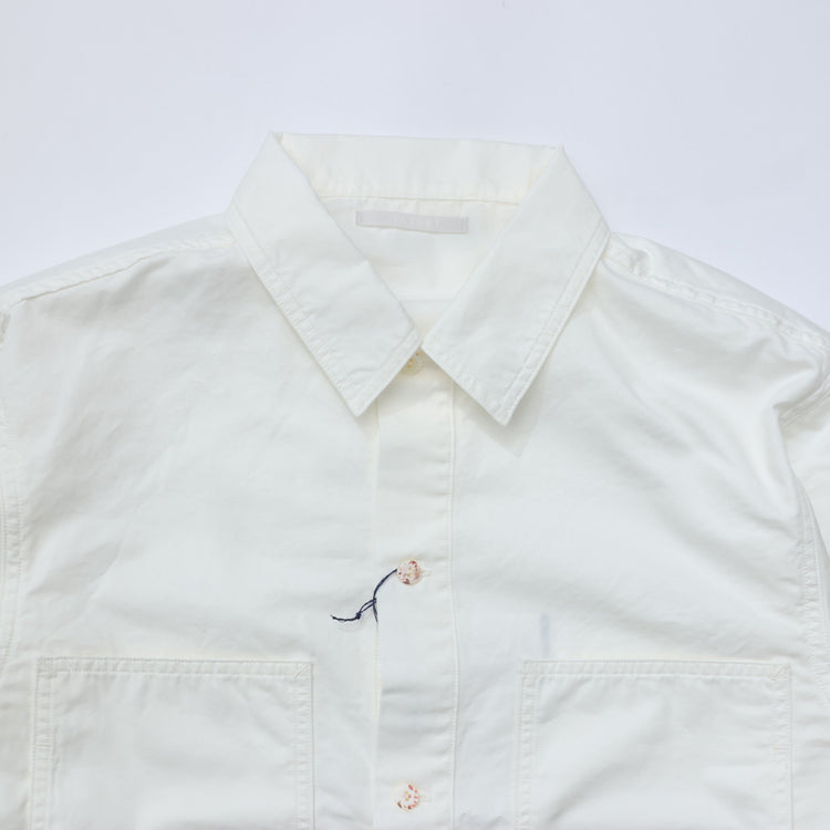 HATSKI / Pullover Work Shirt HTK-24030 WHITE