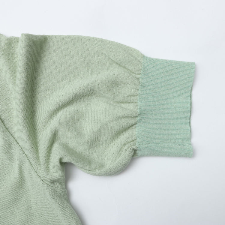 MEYAME / COTTON KNIT TEE GREEN