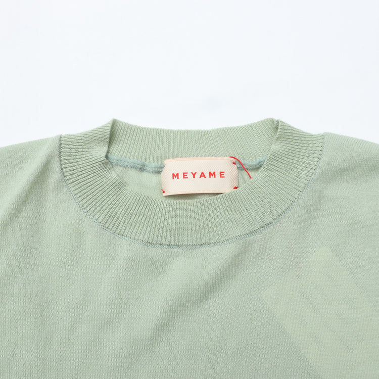 MEYAME / COTTON KNIT TEE GREEN