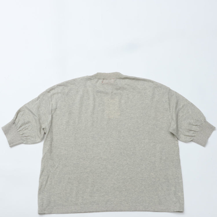MEYAME  COTTON KNIT TEE HEATHER GREY