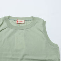 MEYAME / COTTON KNIT SLEEVELESS GREEN