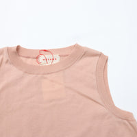 MEYAME / COTTON KNIT SLEEVELESS PINK