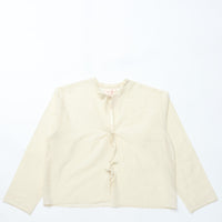 MEYAME  COTTON SILK BLOUSE JACKET CREAM