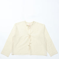 MEYAME / COTTON SILK BLOUSE JACKET CREAM