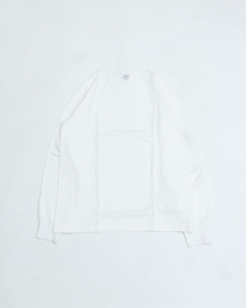 Yonetomi NEW BASIC T-SHIRT 〈LONG SLEEVE〉 WHITE
