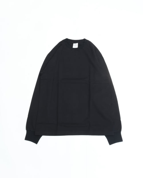 Yonetomi NEW BASIC T-SHIRT 〈LONG SLEEVE〉 BLACK