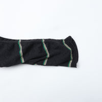 MEYAME   TUCKED JACQUARD BORDER PULLOVER BLACK