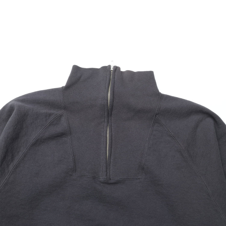 WALLA WALLA SPORT / 13oz ZIP UP PULLOVER USED BLACK