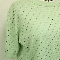 MEYAME / DOT HOLE JACQUARD TEE GREEN
