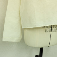 MEYAME  COTTON SILK BLOUSE JACKET CREAM