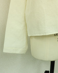 MEYAME  COTTON SILK BLOUSE JACKET SAX