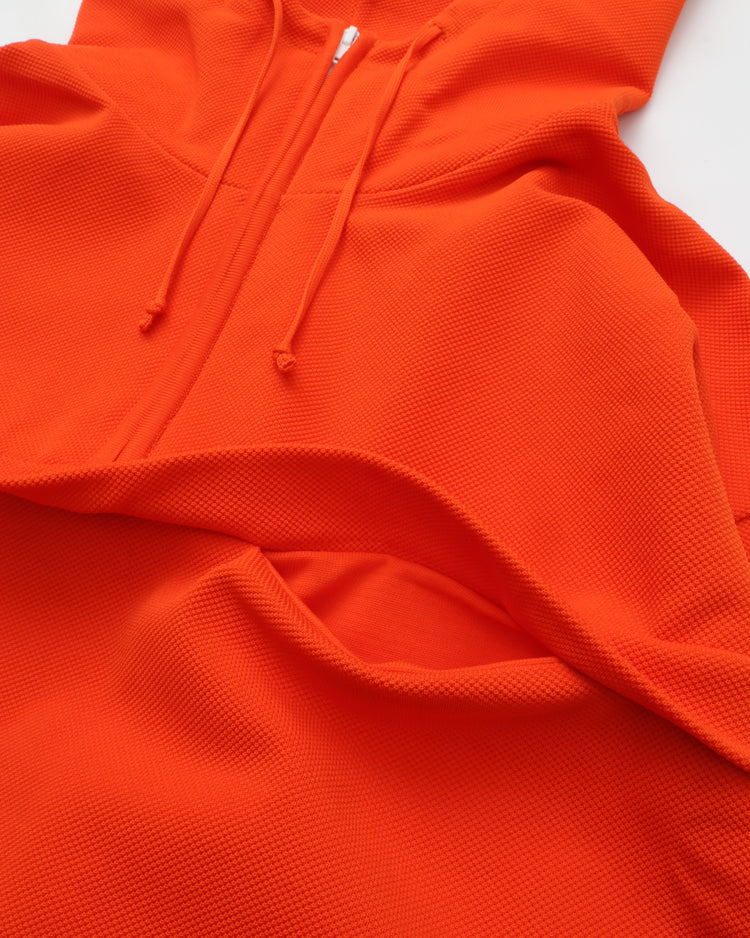 crepuscule  Poly Stretch Moss Stitch Anorak ORANGE