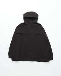 crepuscule  Poly Stretch Moss Stitch Anorak BLACK