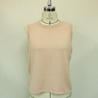 MEYAME / COTTON KNIT SLEEVELESS PINK