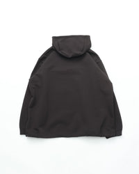 crepuscule  Poly Stretch Moss Stitch Anorak BLACK