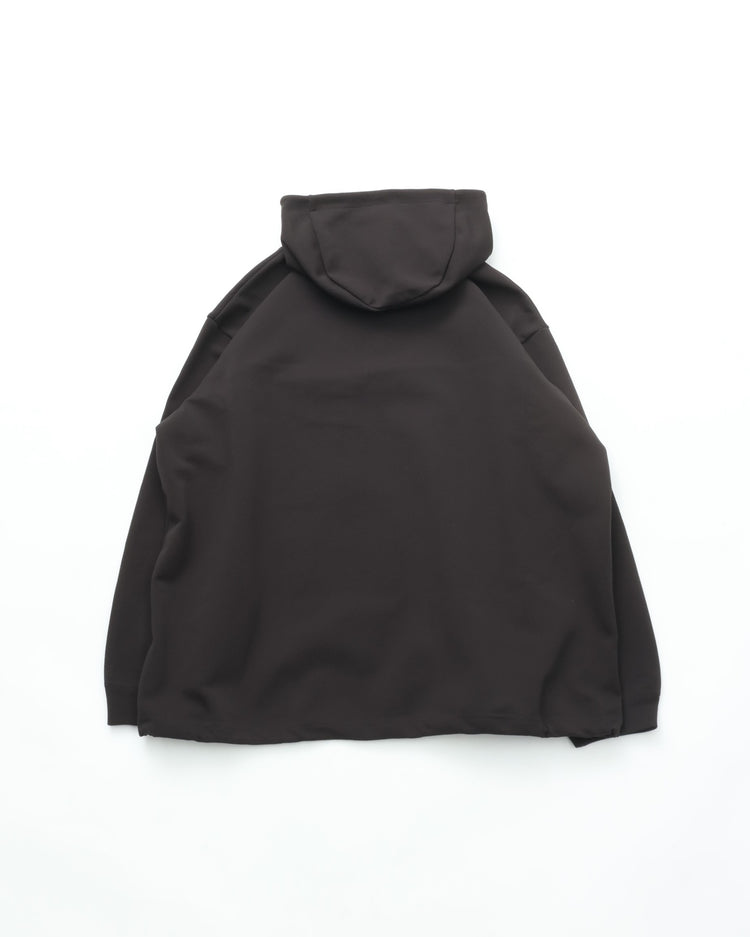 crepuscule  Poly Stretch Moss Stitch Anorak BLACK