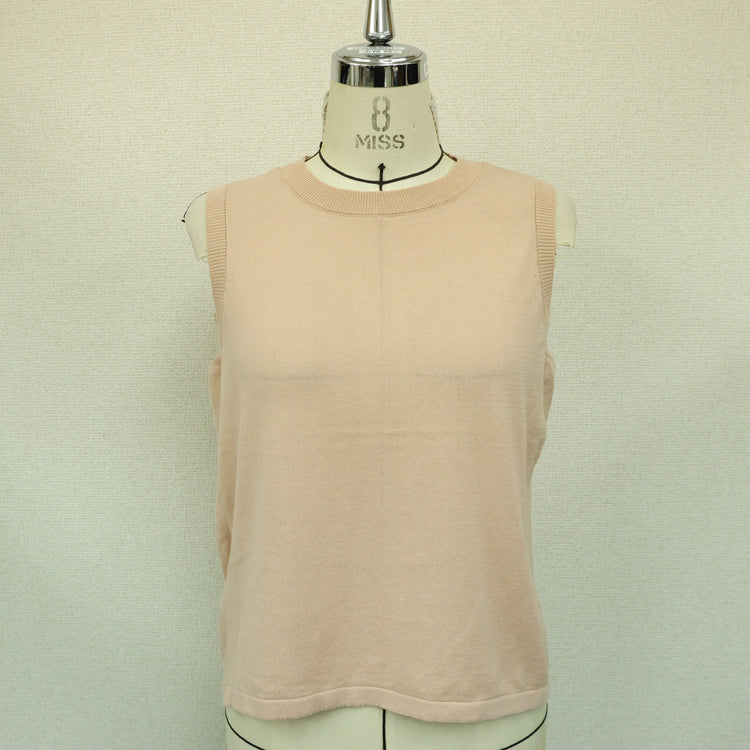 MEYAME / COTTON KNIT SLEEVELESS PINK
