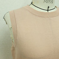 MEYAME / COTTON KNIT SLEEVELESS PINK