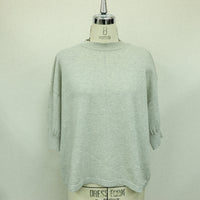 MEYAME  COTTON KNIT TEE HEATHER GREY