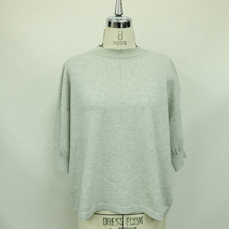 MEYAME  COTTON KNIT TEE HEATHER GREY