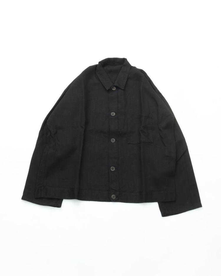 MITTAN Twill Hemp Flat Blouson JK-89 Black