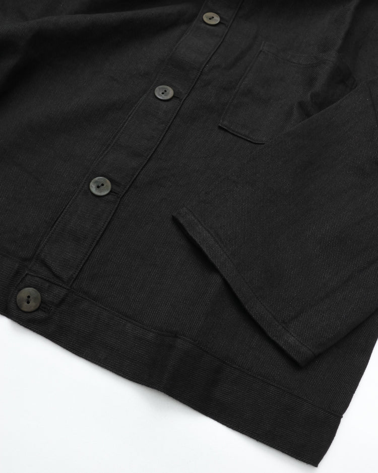 MITTAN Twill Hemp Flat Blouson JK-89 Black
