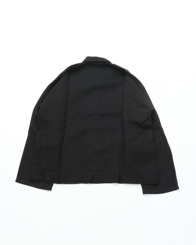MITTAN Twill Hemp Flat Blouson JK-89 Black