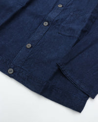 MITTAN    綾織大麻平面ブルゾン(草木　藍（濃）濃染) JK-89DC