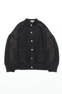 YASHIKI Kokuu Collar Cardigan (Grain Rain) BLACK YSK-26SS-KN03