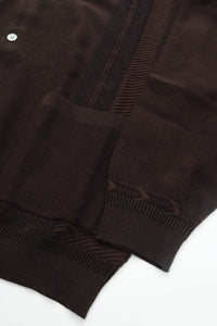 YASHIKI   Kokuu Collar Cardigan （穀雨）BROWN   YSK-26SS-KN03