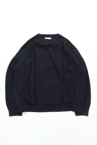 YASHIKI   Yukishiro Knit （雪代） YSK-26SS-KN02 DARK NAVY