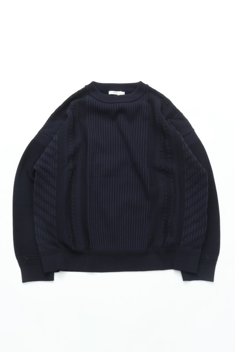 YASHIKI   Yukishiro Knit （雪代） YSK-26SS-KN02 DARK NAVY