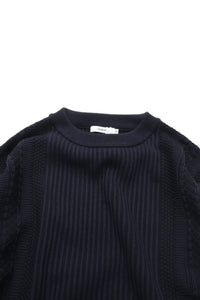 YASHIKI   Yukishiro Knit （雪代） YSK-26SS-KN02 DARK NAVY