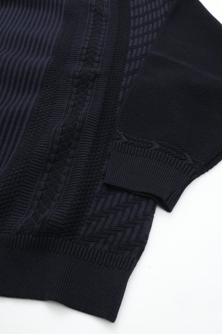 YASHIKI   Yukishiro Knit （雪代） YSK-26SS-KN02 DARK NAVY