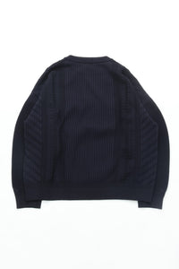 YASHIKI   Yukishiro Knit （雪代） YSK-26SS-KN02 DARK NAVY
