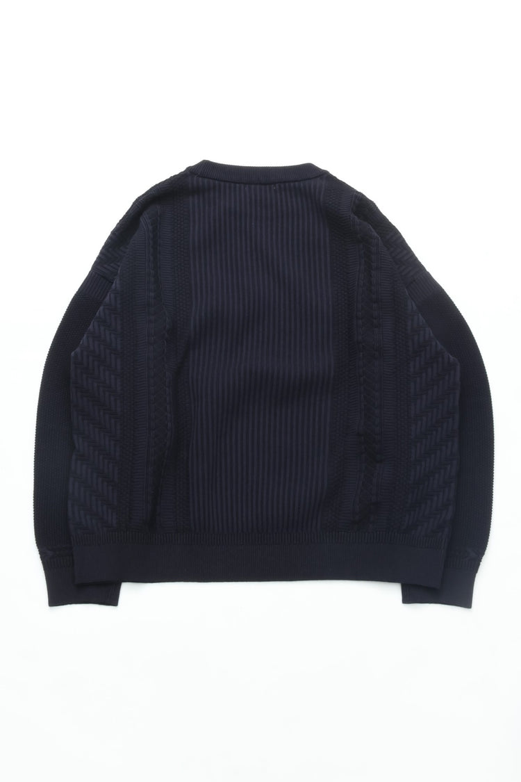 YASHIKI   Yukishiro Knit （雪代） YSK-26SS-KN02 DARK NAVY