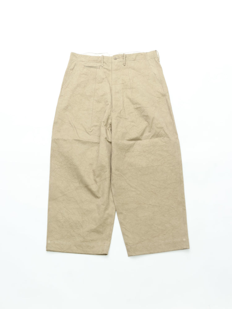 HAVERSACK   862622  高密度ツイル ワイドパンツ