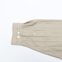 KANEMASA PHIL / 46G Atmosphere Stripe L/S Shirt KHAKI
