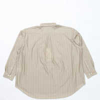 KANEMASA PHIL / 46G Atmosphere Stripe L/S Shirt KHAKI