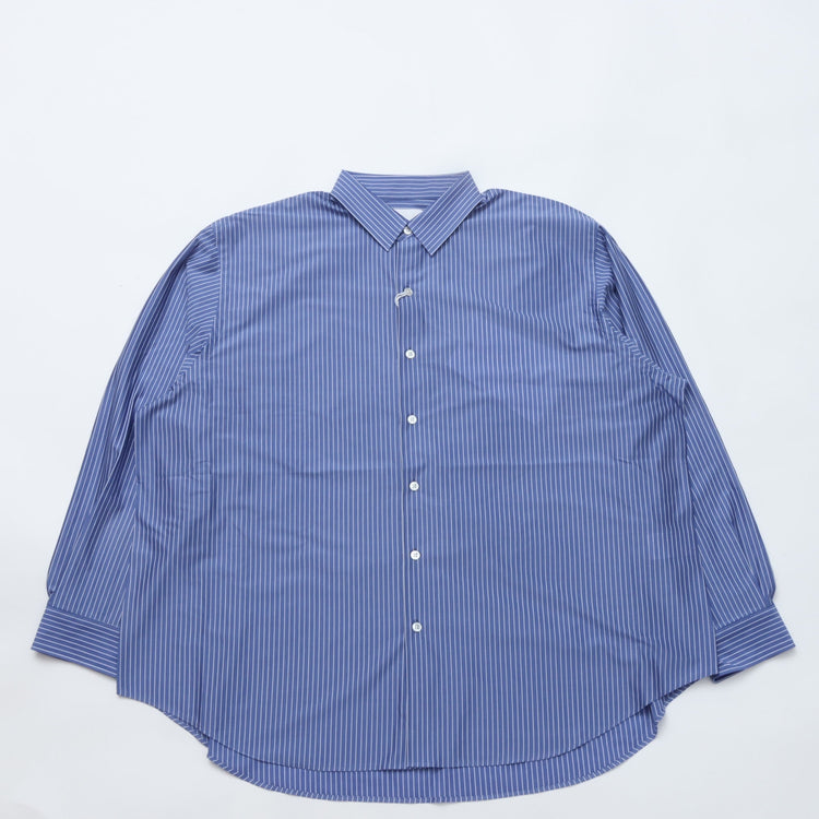 KANEMASA PHIL / 46G Atmosphere Stripe L/S Shirt PS BLUE