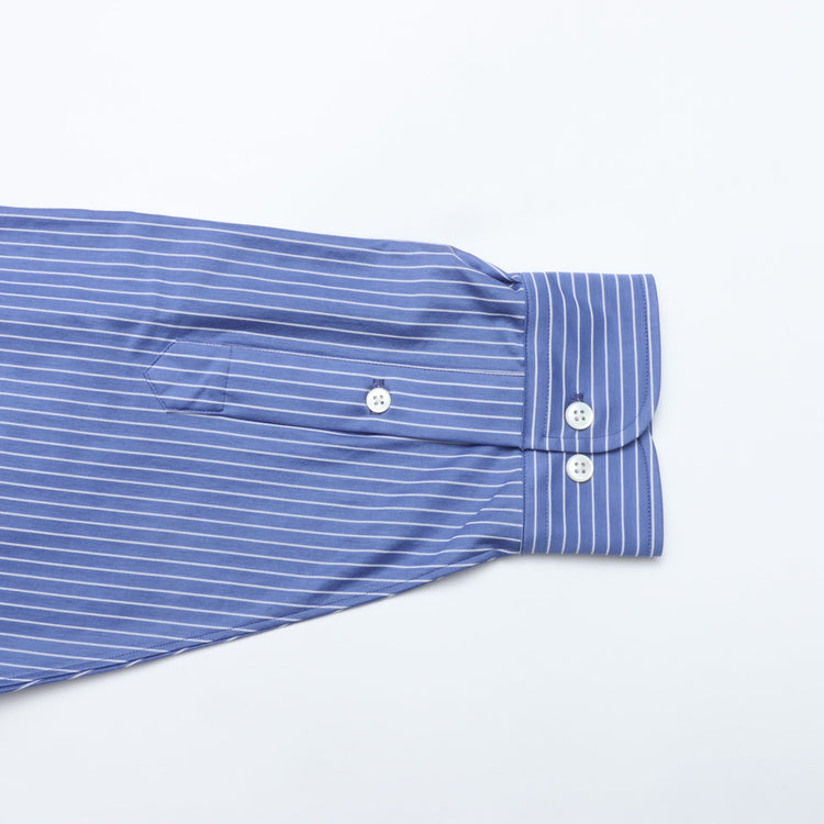 KANEMASA PHIL / 46G Atmosphere Stripe L/S Shirt PS BLUE