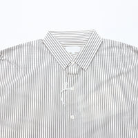 KANEMASA PHIL / 46G Atmosphere Stripe L/S Shirt PS BLACK