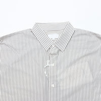 KANEMASA PHIL / 46G Atmosphere Stripe L/S Shirt PS BLACK