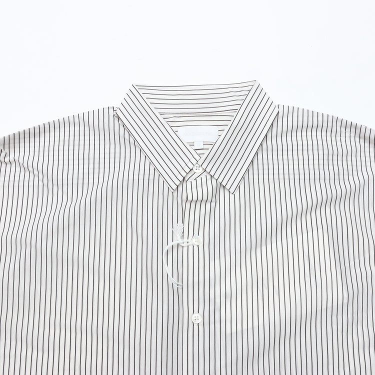 KANEMASA PHIL / 46G Atmosphere Stripe L/S Shirt PS BLACK